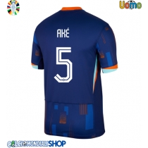Maglie da calcio Olanda Nathan Ake #5 Seconda Maglia Europei 2024 Manica Corta